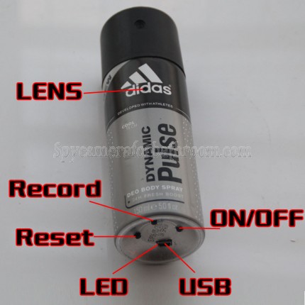 Fragrance Spy Camera for Men HD Micro Spy Camera 32G 1080P Move Actived